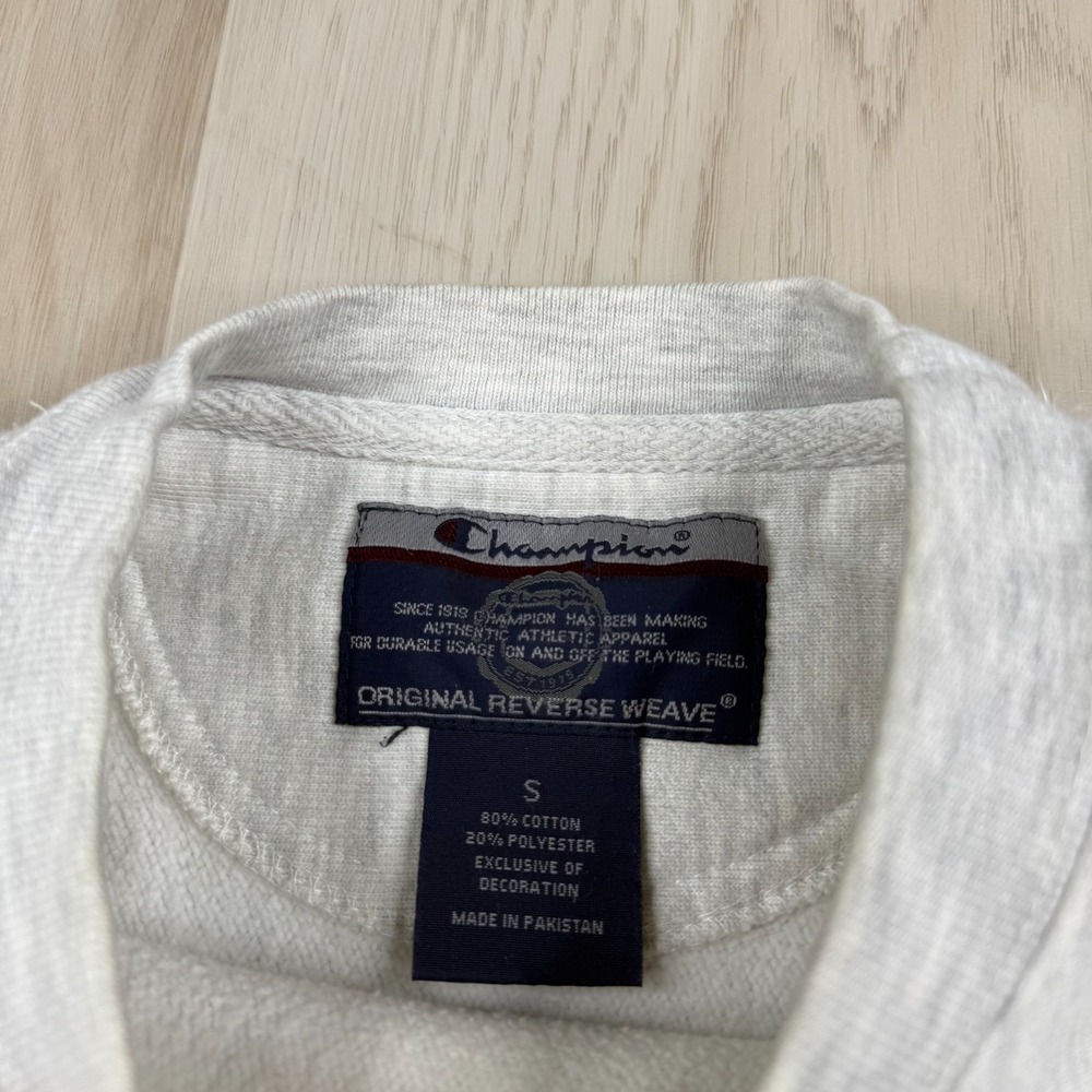 Champion Reverse Weave Mens Long Sleeve Crewneck Brown University Size S - Picture 6 of 10